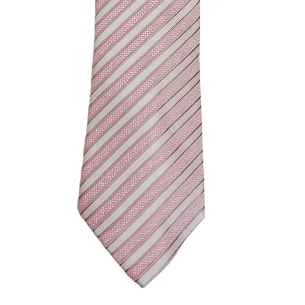 Sean John | 100% Silk Pink Stripe Tie
